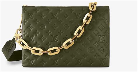 louis vuitton coussin bag green.